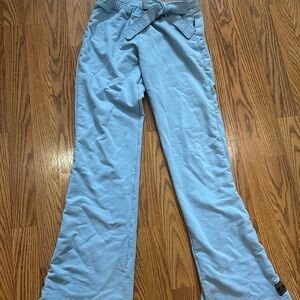 Light Blue Women's Lounge Pants with Tie Waist